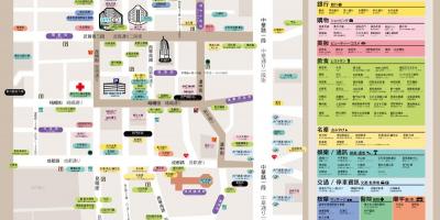 Ximending winkel distrik kaart