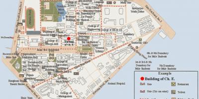 Nasionale taiwan universiteit kampus kaart