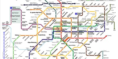 Metro Taipei kaart