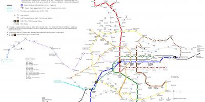 Taipei spoorweg-kaart
